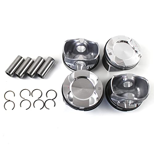 DAYSYORE 11257640166 11257594453 4x Pistons Rings Φ84mm / CR 10:1 Fits for 328i 428i 528i X3 F30 F10 N20B20A 2.0T Turbo Engine Parts