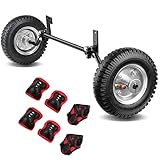 Dirt Bike Training Wheels 50cc Compatible with Yamaha PW50 TTR50 PW80, Razor MX500 MX125 MX400 MX500, Honda CRF50 XR50 CRF50F Z50 Z50R, Universal Adjustable Training Wheels(with Knee Pads Set)