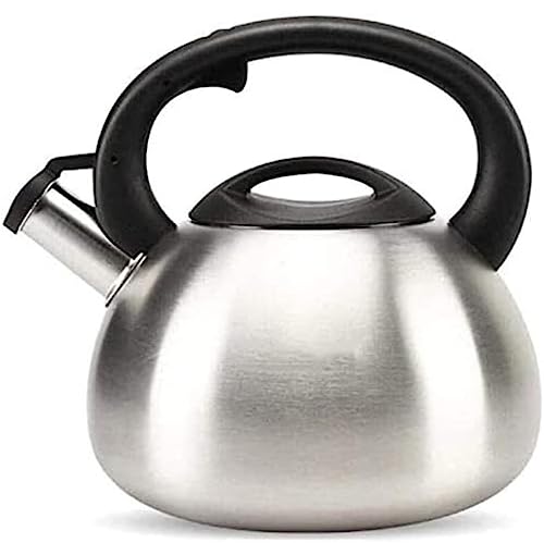 お茶ケトルステンレス鋼のホイッスリングティーポットケトルは、ケトル(3.5L)にガスストーブのストーブトップを注ぐためのアンチスカルディングハンドルを備えています