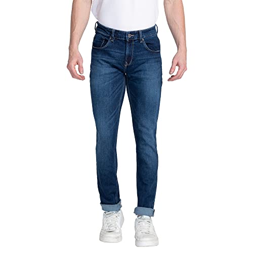 Image of Spykar Men's Slim Fit Low Rise Casual Jeans