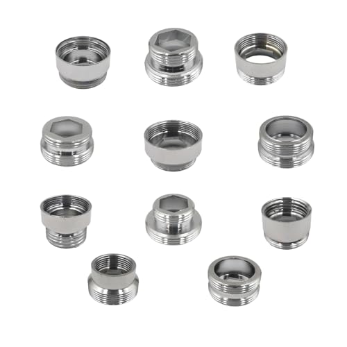 BOSICATS 11 Pieces Faucet Adapter Kit,Kitchen Sink Aerator Adapter Female to Male for Garden Hose, Water Filter, Standard Hose via Diverter
