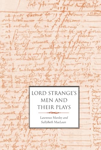 Lord Strange's Men and Their Plays