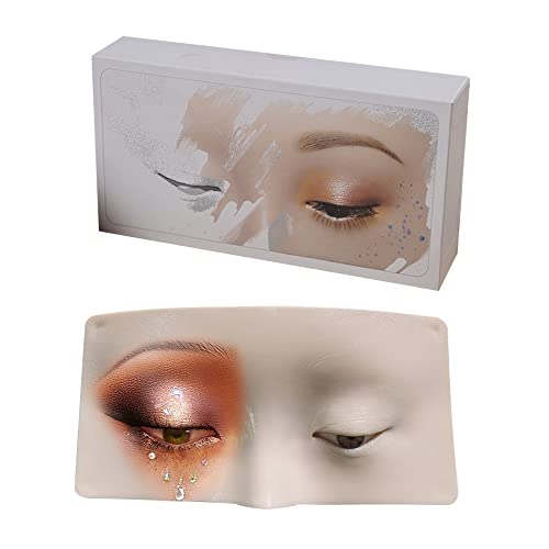 Gobesty Tablero de Prácticas para Maquillaje, La Ayuda Perfecta para Practicar El Maquillaje, Maniquí Facial para Práctica de Maquillaje, Tablero de Práctica de Maquillaje de Pintura Facial Cover