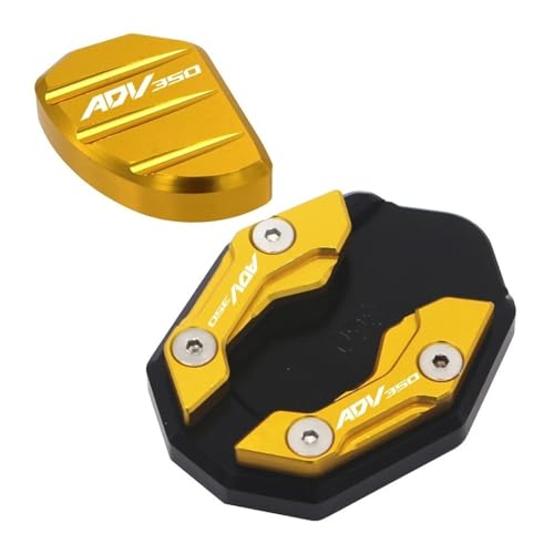 Plaque d'extension béquille ADV 350 support latéral de moto en aluminium CNC