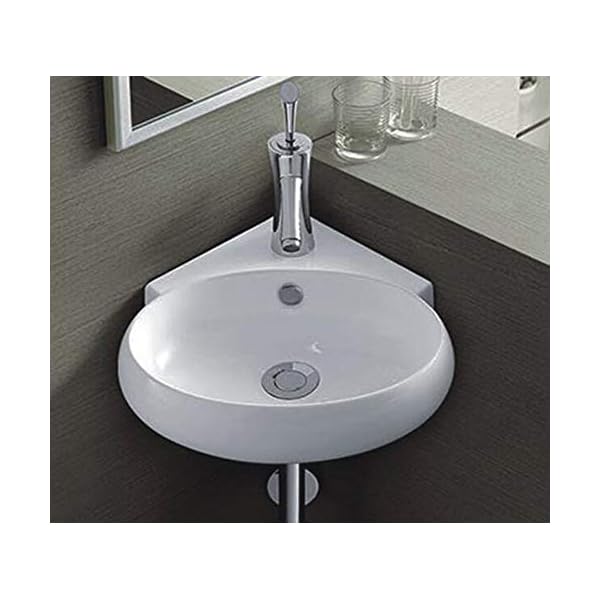 Omeere-39-x-375cm-Lavabo-de-ceramica-bano-ovaladolavabo-esquinero-Lavabo-sobre-encimera-Lavamanos-Cuarto-de-Banolavabo-suspendido