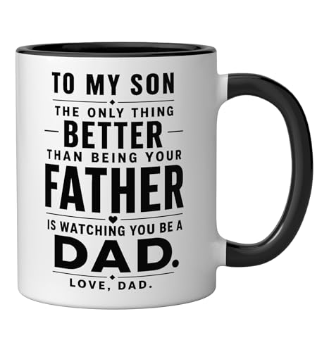 Taza de cerámica para hijo diseño Día del Padre miniatura 2