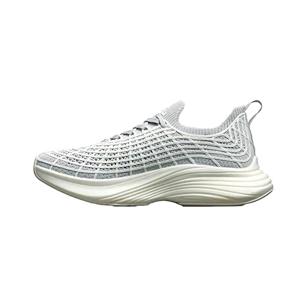 APL Athletic Propulsion Labs Women's Techloom Zipline Shoe, Steel Grey/Ivory, 8.5