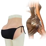 LASOPHIA Female Silicone Vagina Panties Realistic Fake Pussy High Waist Triangle Pants Penetrable Shaper Briefs for Shemales,Color 1,Basic