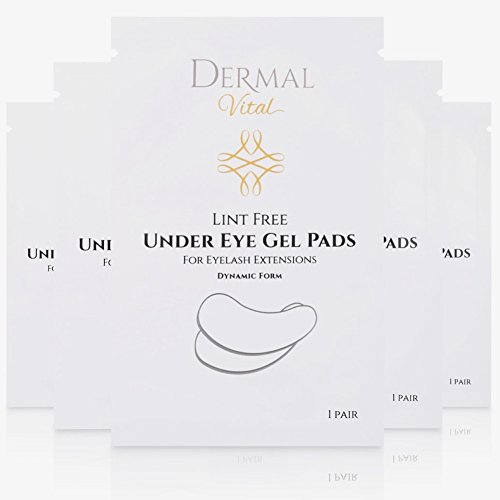 Dermal Vital ° Augenpads Wimpernverlängerung° Eye Gel Pads ° Eye Extensions ° Fusselfrei Lint Free ° dynamische Passform (100 Paar) Cover