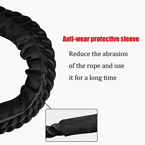 WXYZ Battle rope Corda de pulso de peso, corda de batalha de energia de combate de 2,5 cm, treinamen