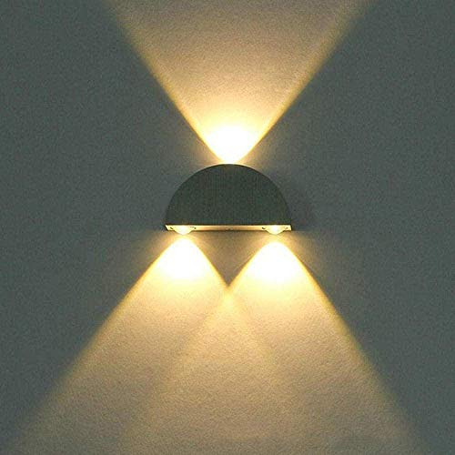 Lámpara de pared de aluminio semicircular LED creativa para pasillo 4