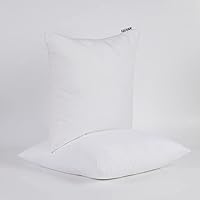 Vista 8 de Guvar Juego de 2 rellenos de almohada suaves de 18 x 18 pulgadas, alternativa a relleno de almohada, almohadas decorativas para sofá, almohadas