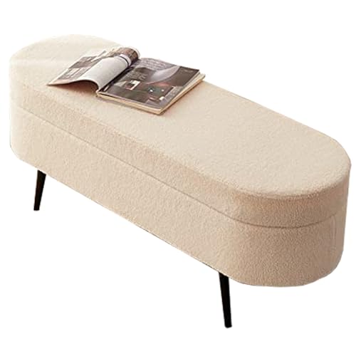 Pouf de rangement moderne en peluche pour optimiser les petits salons - 2