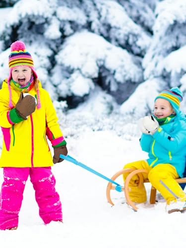 Image of SATINIOR Kids Snow Mittens Waterproof Winter Ski Gloves Warm Thicken Snow Gloves for Girls Boys