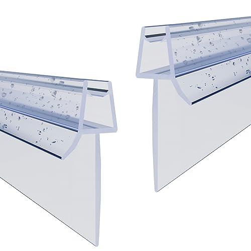 WITEN&NOCK Juntas de ducha de 2 x 80 cm con labio extralargado de 23 mm, repuesto para cabina de ducha