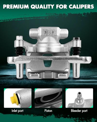 Image of SCITOO - Rear Disc Brake Calipers Assembly with Bracket For Mitsubishi Model - For Endeavor 2004-2008 2010-2011 19B2933 19B2932