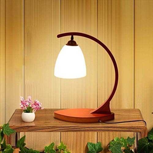 Lampe de table bois massif E27 luminaire chevet bureau nordique