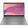 HP Laptop Chromebook 2023, pantalla de 14 pulgadas, procesador Intel Celeron N4120, 4 GB de RAM, almacenamiento de 128 GB (64 GB eMMC + tarjeta MSD de 64 GB), gráficos Intel UHD 600, WiFi, Bluetooth,