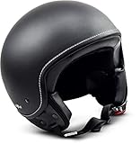 Soxon SP-301 Casco Demi-Jet Motocicleta, ECE Certificado, Incluyendo Bolsa de Casco, XL (61-62cm, Ne...