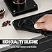 NiRiOLD Espresso Tamping Mat, Coffee Tamper Mat, Food Grade Silicone 10.43″×5.63″ Portafilter Mat for Barista Espresso Machine Acceessories, Waterproof Heat Resistant Tamp Station for counter (Black)