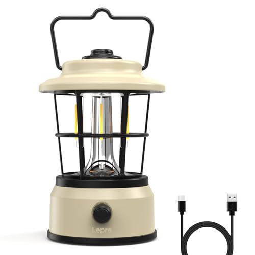 Lepro Linterna de Cámping LED Retro, Farol de Cámping...