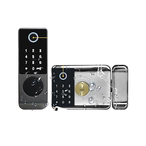 Serrure porte extérieure étanche W7 wisdom avec double empreinte digitale Tuya