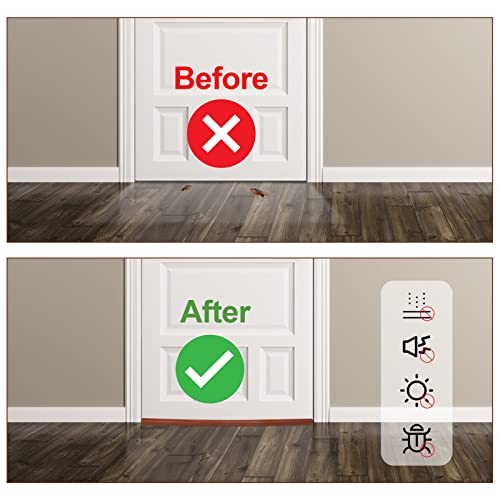 Tochtstrip voor deuren, 96 cm, deurafdichting, tochtstopper met dubbele afdichting, deurafdichting om verwarmingskosten te besparen, deurtochtstopper, windstopper voor deuren - Image 6