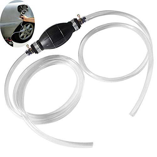 Preisvergleich Produktbild PoeHXtyy Gas Öl Wasser Kraftstoffförderpumpe Benzin Siphone Schlauch Kraftstoffförderpumpe mit 2 haltbaren PVC-Schläuchen