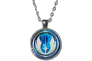 Star Wars Inspired Glow-in-the-Dark Jedi Pendant Necklace