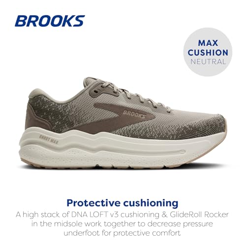 Image of Brooks Men's Ghost Max Suede /Leather Neutral Running & Walking Shoe