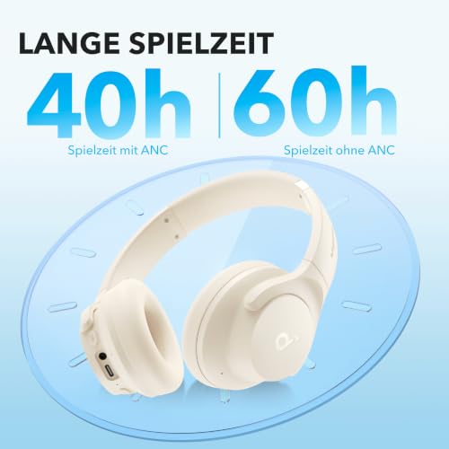 Soundcore by Anker Q20i kabelloser Bluetooth Over-Ear-Kopfhörer – Ansicht 5