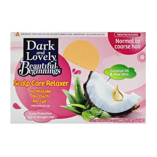 Dark & Lovely Beautiful Beginnings No-Lye Relaxer Kit Regular