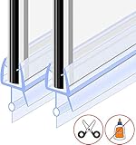 Die Badezimmertürdichtung ist für Glastüren mit einer Dicke von 6 mm geeignet.