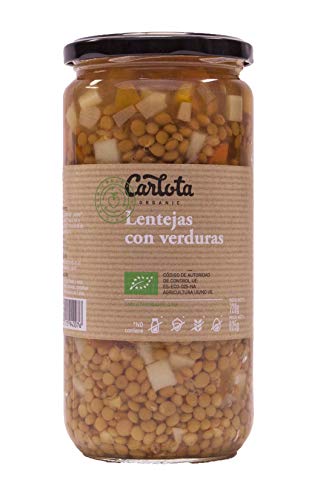 Lentejas Con Verduras Ecológicas Carlota Organic 720Gr