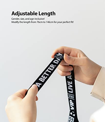 Image of Ringke Shoulder Strap [Dual-Ended Design] Adjustable Crossbody Strap, Anti-Theft Neck Lanyard for iPhone /Galaxy /Pixel Phone Cases, Cameras, etc