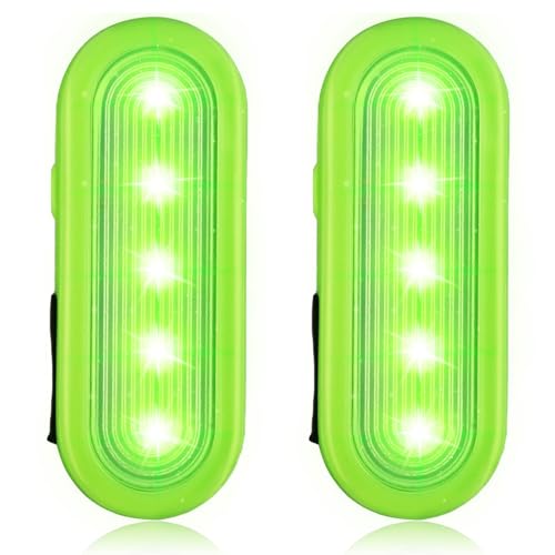 LED Blinklicht Sicherheitslicht USB Aufladbar - 2er Sicherheit Licht Set...