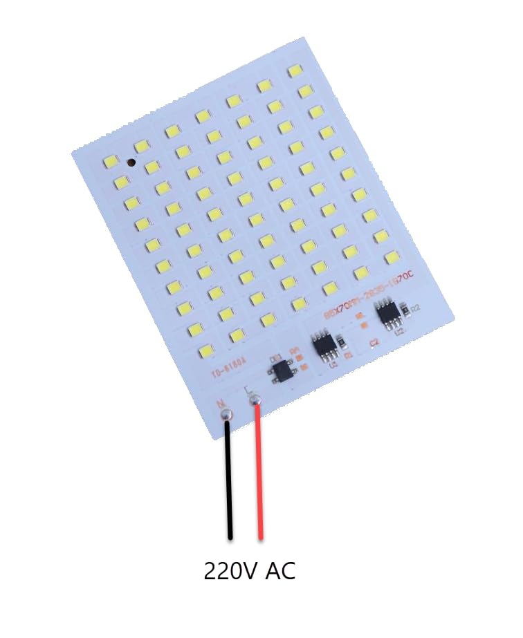 Image of Electro Particle 70 SMD LED 50W Direct AC 220V Aluminum Base Light Board for Floodlight, High Brightness, Energy Saving (Pack of 2)
