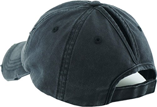 Image of Funky Junque Womens Baseball Cap Dad Hat Ponytail Messy Bun Trucker Ponycap