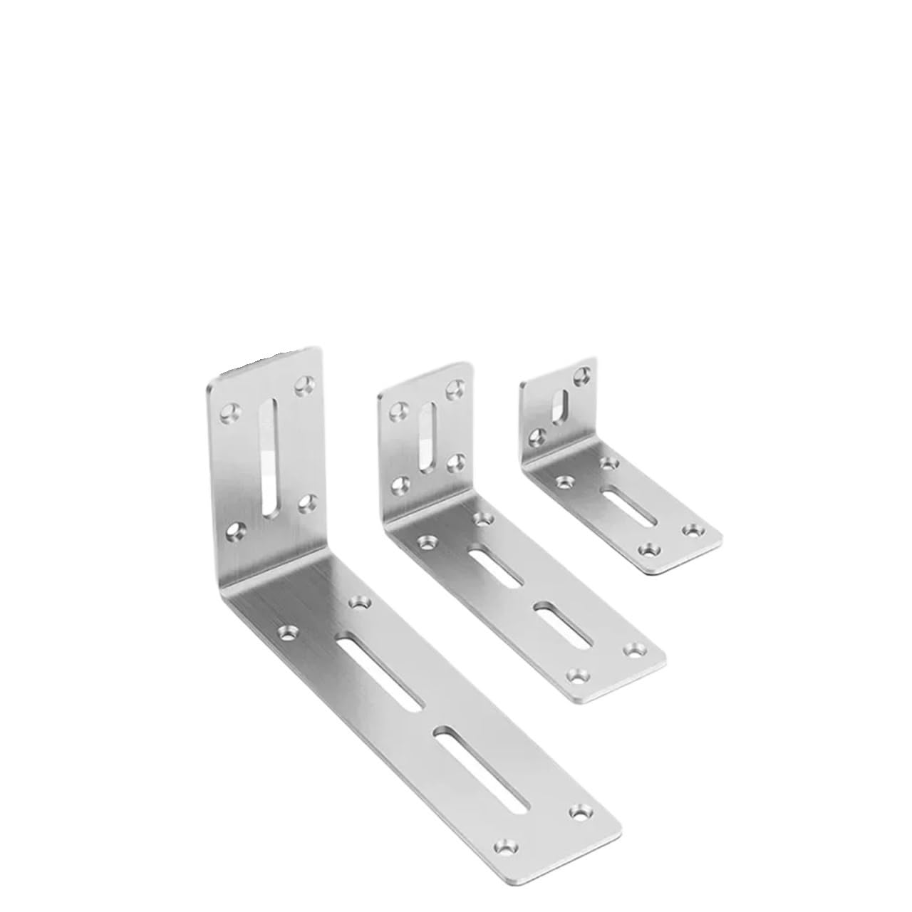 Hzomif 90X180mm 90 Degree Angle Bracket Corner Joint Fastener For Furniture Cabinet 50 Pack