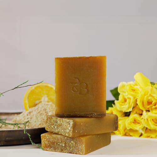 Image of Multani Mitti & Orange Peel Ayurvedic Soap Pack of 1 | Deep Cleansing & Tan Removal | Natural Herbal Bathing Bar | Handmade Skin Brightening bar125g | SLS Free, Paraben Free - Magic Soap