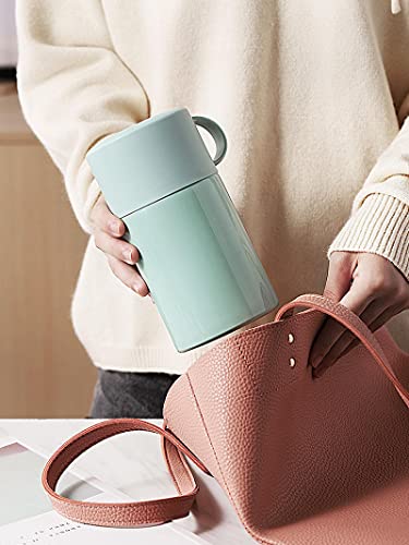Draagbare Thermos Cup Ronde Vorm Rvs Isolatie Vat Lunch Box Eenvoudige Handige Soep Pot Stoofpot Beker Kantoor… - Image 5
