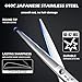Hair Cutting Scissors Professional - 6” Japanese 440C Stainless Steel Hair Cutting Shears - Haircut Scissors Convex Blade for Ultra-Sharp Smooth Cuts for Hairdressing, Barbers, Salon Home Stylists
