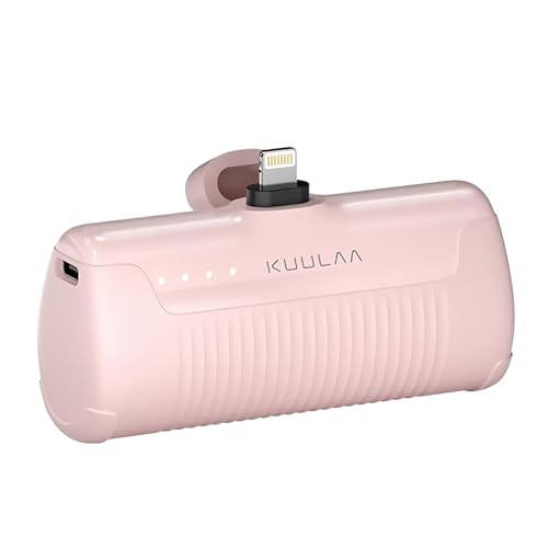 Kuulaa Mini Power Bank Portable Charger for iPhone Small Battery Pack Charger Portable 4500mAh Mini Battery Bank Compatible with iPhone 14/14 Pro Max/13/13 Pro Max/12/11/XR/X/8/7/6, etc