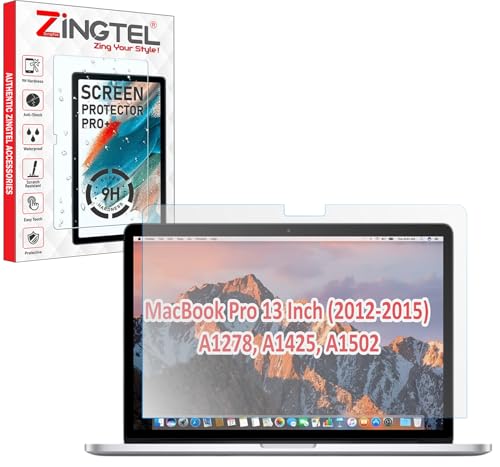 Image of Screen Protector Compatible With MacBook Pro 13 Inch (2012-2015) A1278, A1425, A1502 Flexible Fiber 9H Hardness Screen Protector Not a Tempered Glass