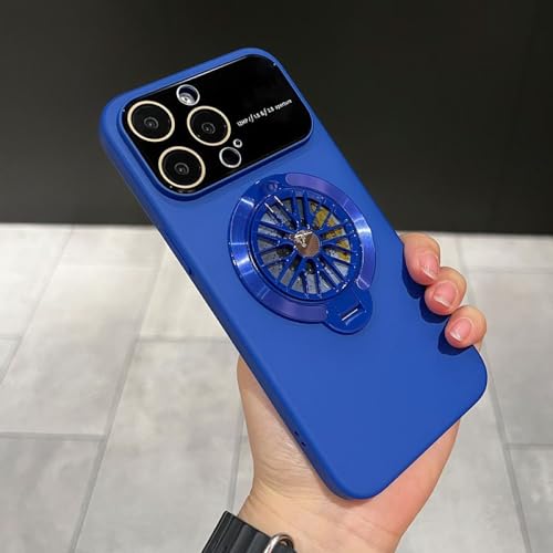 Coque de téléphone magnétique iPhone 15 Pro Max avec protection objectif et support pliable