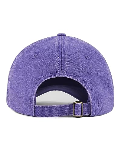 Image of XXL Baseball Cap For Big Heads, Soft Crown Washed Dad Hat, Oversized Denim Cap For Men Women Golf, Travel, Daily Wear