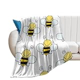 Cmagnifico Manta de franela, 1669430637_42-indasil-club-p-pchela-dlya-srisovki-pinterest-43, manta para sofá, cama, oficina, suave y cómoda, sin pelusas