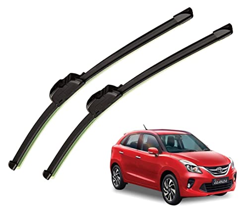 Image of Auto Hub Car Wiper Blades Compatibility With Glanza - Set of 2 Pcs (D-21,P-18)