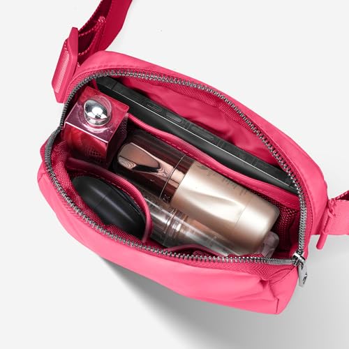 Image of JSJ Mini Fanny Pack for Women & Men,Valentines Day Gifts for Girls Teens Kids Daughter Sister Her,Trendy Stuff Crossbody Bags Cute Everywhere Belt Bags.(Pink Glow)