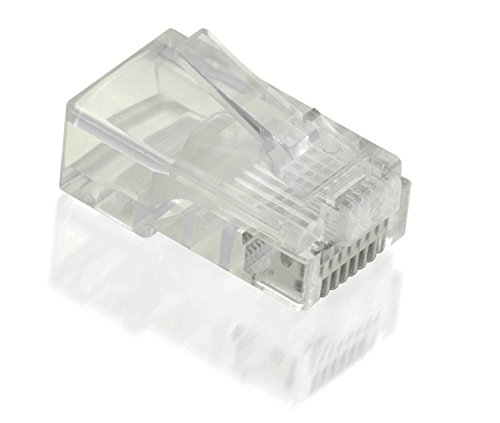 Preisvergleich Produktbild Value 21993060 Modular Plug ungeschirmt, Kat. 5e, 10 Stück transparent